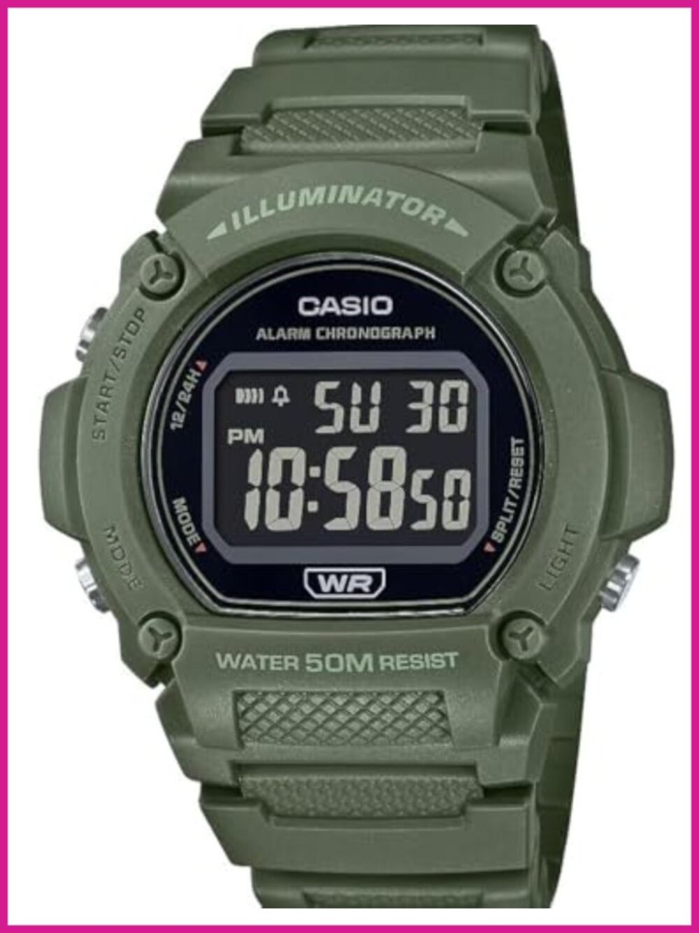 Men's Digital Watch 50M Water Resistant LED Chronograph Stopwatch